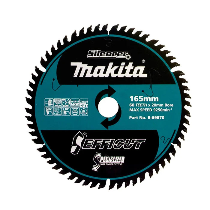 Makita Eficut Wood TCT Saw Blade 165mm x 20 x 60T
