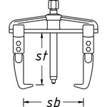 Hazet Puller 2-Arm 1787-52