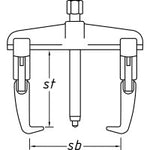 Hazet Quick-Clamping Puller 2-Arm 1787F-35