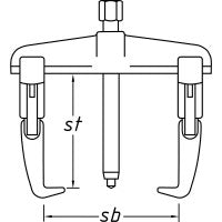 Hazet Quick-Clamping Puller 2-Arm 1787F-35