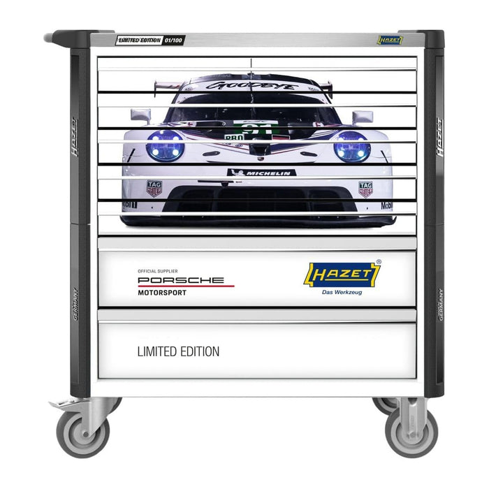 Hazet LIMITED EDITION Porsche Motorsport Tool Trolley 321 Pce, White