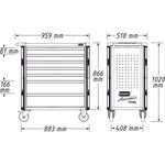 Hazet 7 Drawer Tool Trolley Assistent 179NXL-7