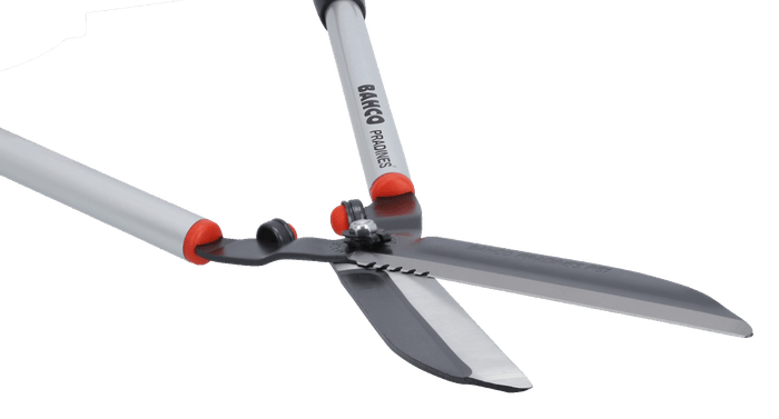 Bahco Hedge Shears Straight Edge Blades - Long Super Light Aluminium Handles