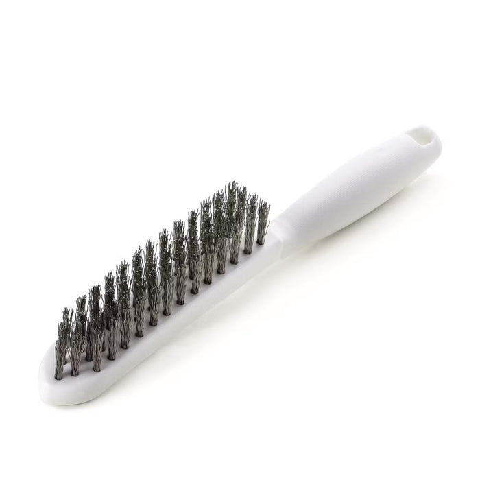 Lessmann Hand Brush Plastic Body 4 Rows Steel Wire Stainless ROF Crimped 0.35mm