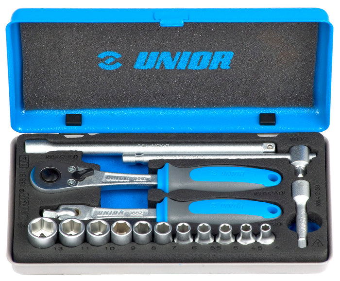 Unior Metric Socket Set 1/4