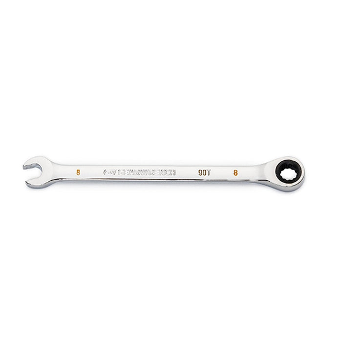 Gearwrench 8mm 90-Tooth 12 Point Ratcheting Combination Spanner 86908