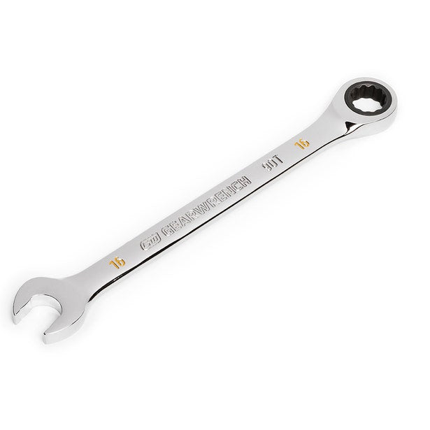 Gearwrench 16mm 90-Tooth 12 Point Ratcheting Combination Spanner 86916
