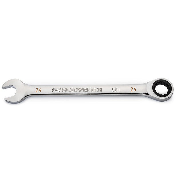 Gearwrench 24mm 90-Tooth 12 Point Ratcheting Combination Spanner 86924