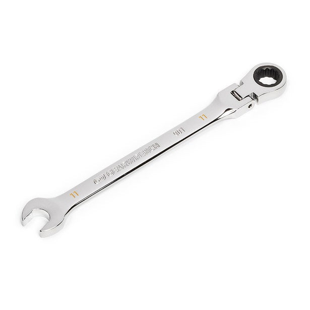 Gearwrench 11mm 90-Tooth 12 Point Flex Head Ratcheting Combination Spanner 86711