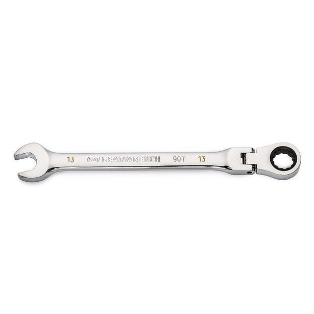 Gearwrench 13mm 90-Tooth 12 Point Flex Head Ratcheting Combination Spanner 86713