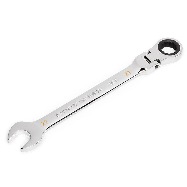Gearwrench 21mm 90-Tooth 12 Point Flex Head Ratcheting Combination Spanner 86721
