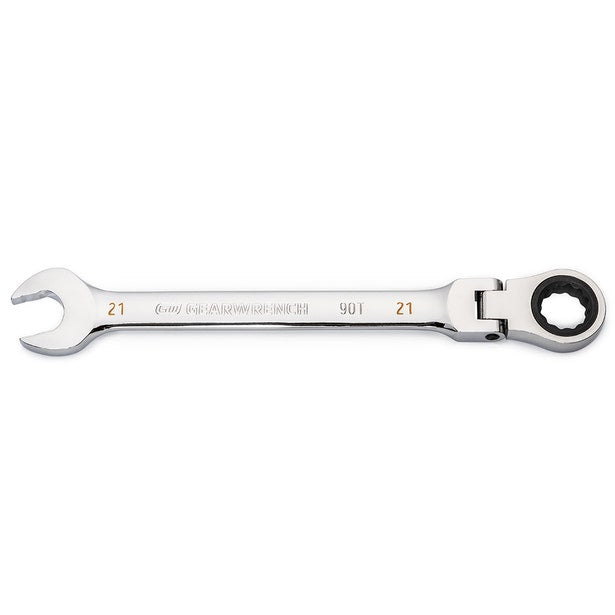 Gearwrench 21mm 90-Tooth 12 Point Flex Head Ratcheting Combination Spanner 86721
