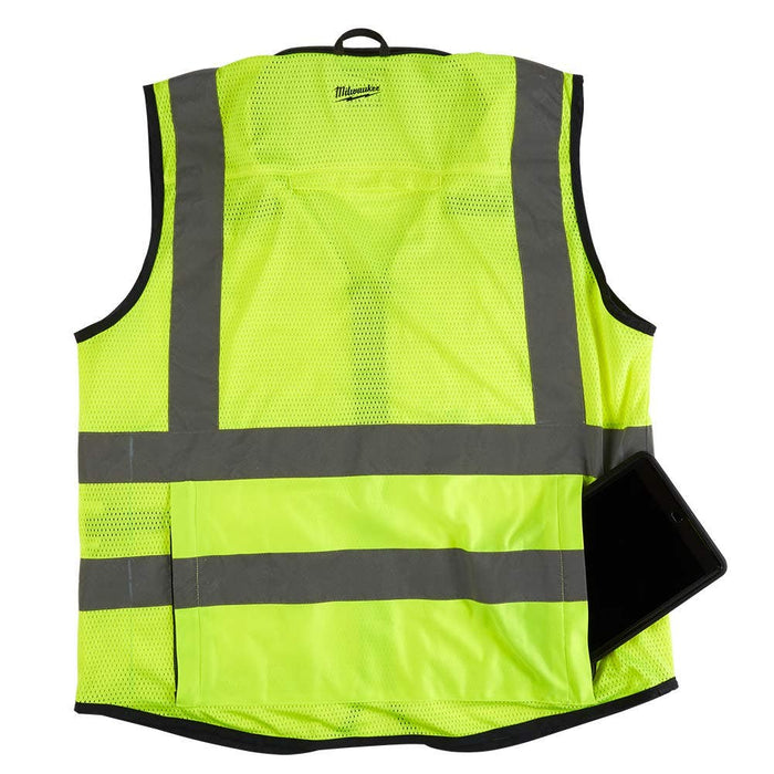 Milwaukee Premium High Visibility Vest Yellow Size L/XL