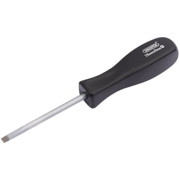 Draper Tools Plain Slot Mechanics Screwdriver (5mm x 75mm) 19527