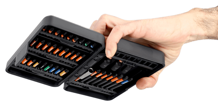 Bahco 1/4” Impact Torsion Bit Set for Phillips/TORX®/Robertson/Hex Head Screws 38 Pcs