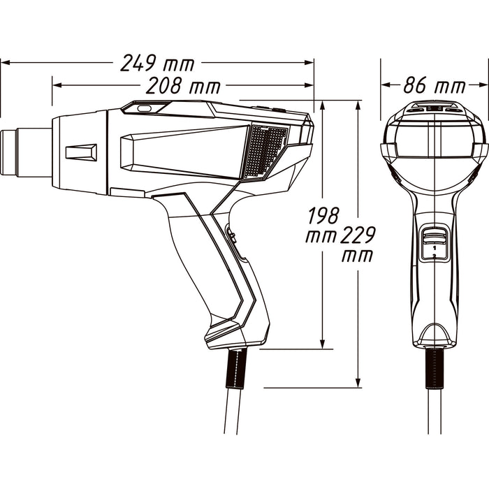 Hazet 6 Pce Heat Gun Set 1990N/6