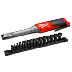 Milwaukee M12 FUEL Insider Extended Reach Pass-Through Ratchet With Insert Accessories - Skin Only