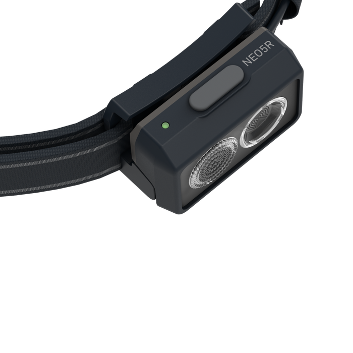 Ledlenser NEO5R 600lm Twin LED Fusion Beam Rechargeable Running Headlamp Lime