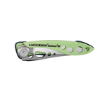 Leatherman Skeletool KB Folding Pocket Knife with Clip 420HC S/S Blade OD Green
