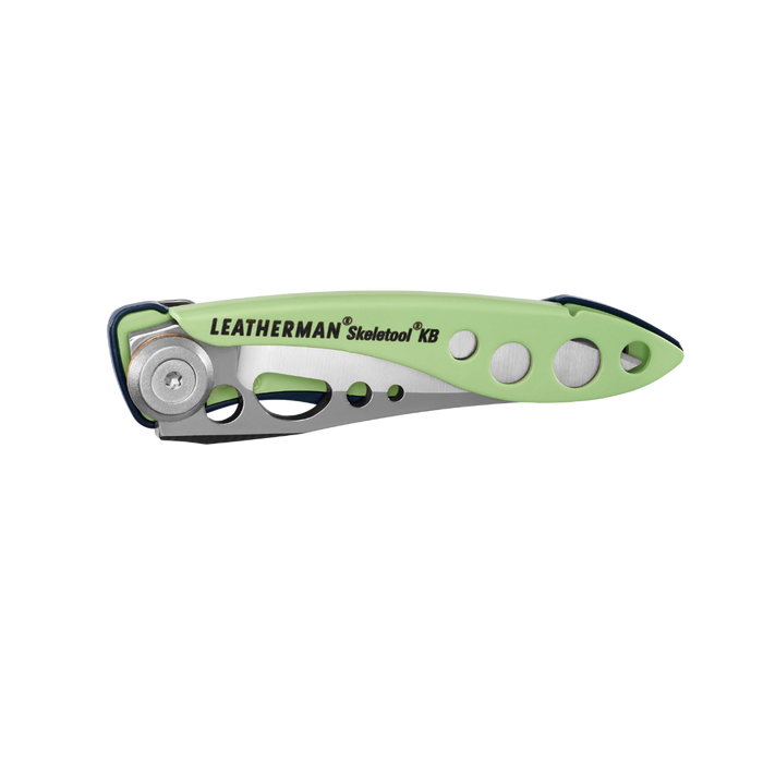 Leatherman Skeletool KB Folding Pocket Knife with Clip 420HC S/S Blade Verdant Box