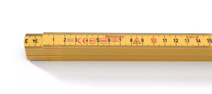 Hultafors 200104 Fibreglass Folding Rule G59 2m Yellow