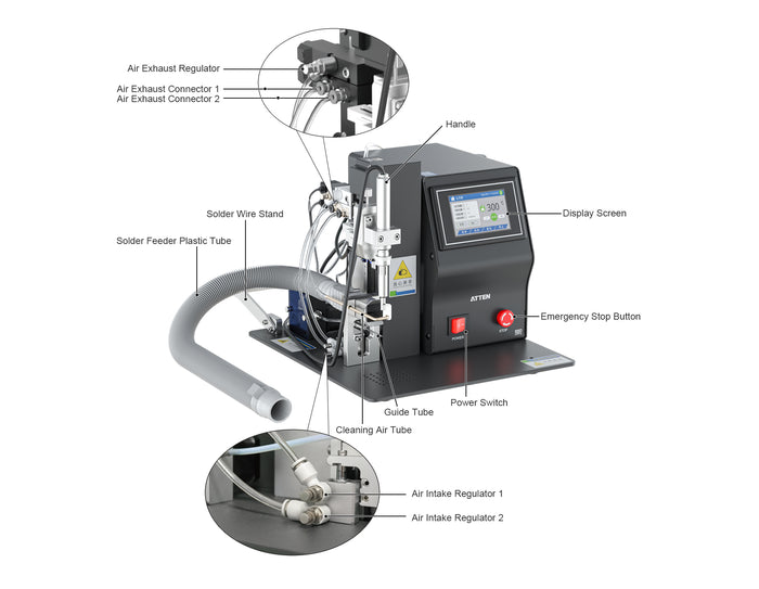 Atten ZT-661-200H Single-Axis Semi-Automatic Soldering Robot