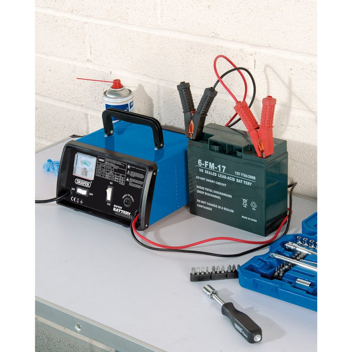 Draper Tools 6/12V 8.4A Battery Charger