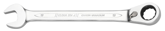 Elora Combination Spanner with Ring Ratchet reversible 204-J 13mm