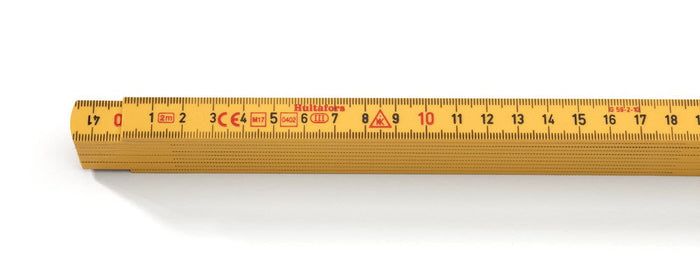 Hultafors 200004 Fibreglass 2m Folding Rule 10 Pce Yellow G 59-2-10 GU