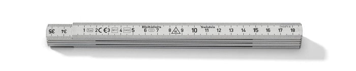 Hultafors 150103 Aluminium 1m Folding Rule 6 Pce 59-1-6