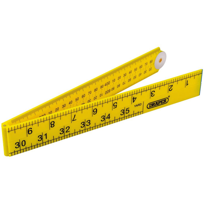 Draper Tools 1m Plastic Folding Rule 20700