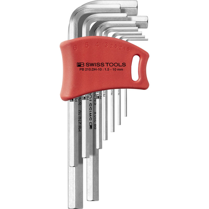 PB Swiss 9 Pce Metric Hexagon Key L-Wrench Set (1.5-10mm)