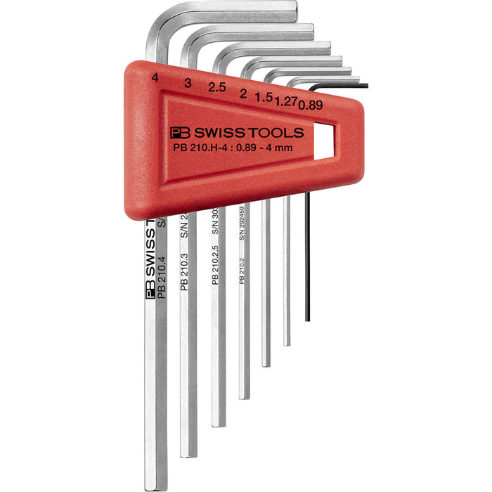 PB Swiss 7 Pce Metric Hex Key L-Wrench Set (0.89-4mm)