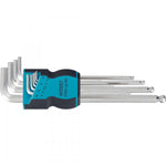 Hazet 9 Pce Hex Ball End Offset Screwdriver (L-Key) Set 2105LG/9H