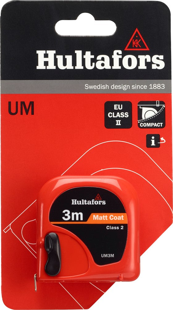Hultafors 369003 Short Measuring Tape 3m Steel UM