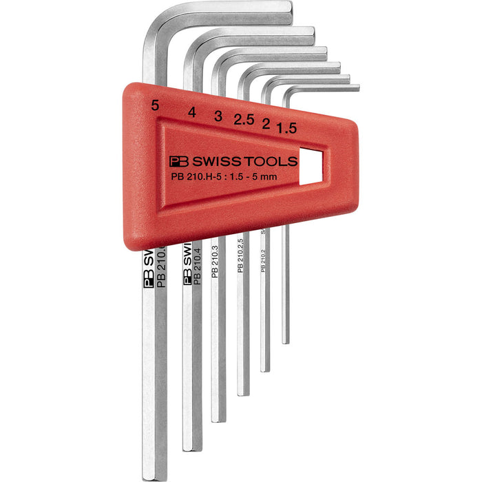 PB Swiss 6 Pce Metric Hex key L-Wrench Set (1.5-5mm)