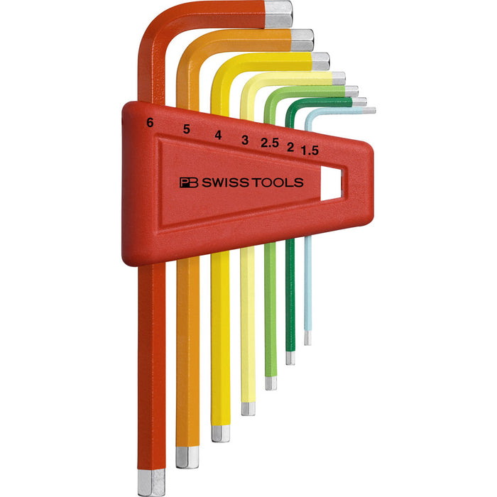 PB Swiss Rainbow 7 Pce Metric Hex Key Set (1.5-6mm)