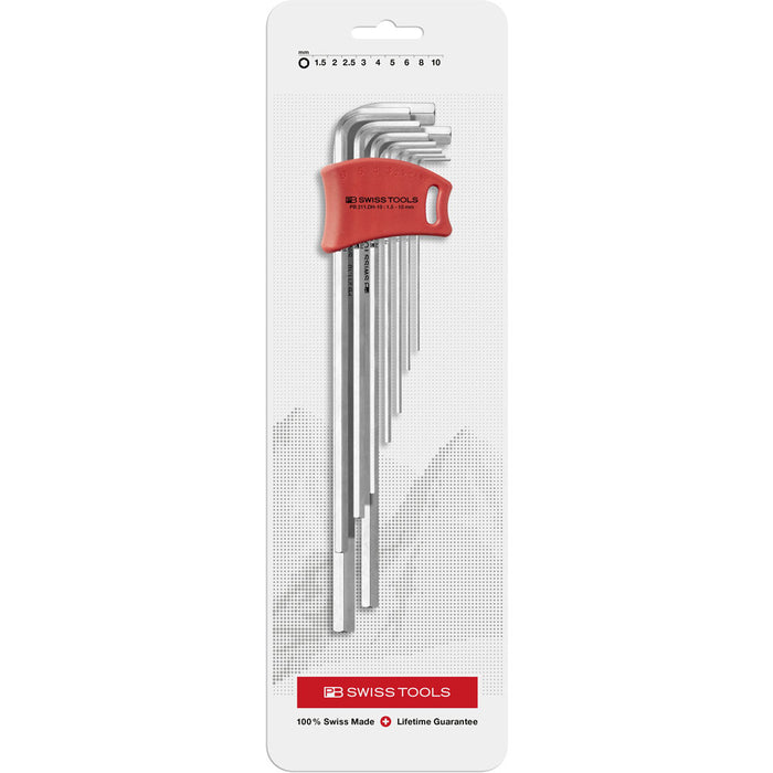 PB Swiss 9 Pce Hexagon Key L-Wrench Set (1.5mm-10mm)