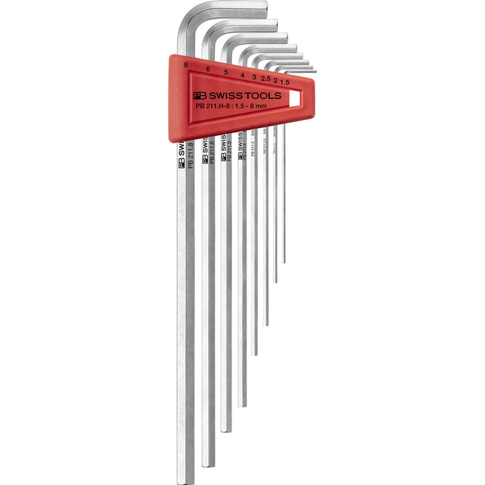 PB Swiss 8 Pce Metric Hexagon Key L-Wrench Set