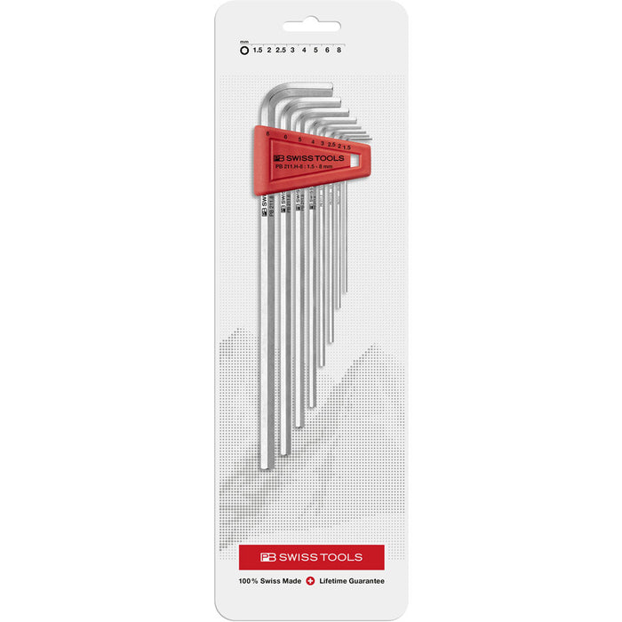 PB Swiss 8 Pce Metric Hex Key L-Wrench Set