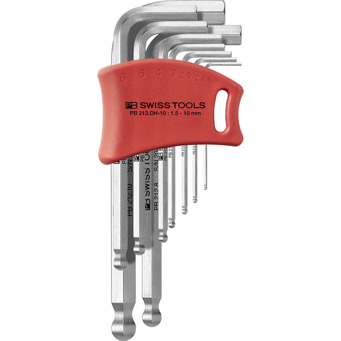 PB Swiss 9 Pce Metric Hex Ball End Key L-Wrench Set (1.5-10mm)