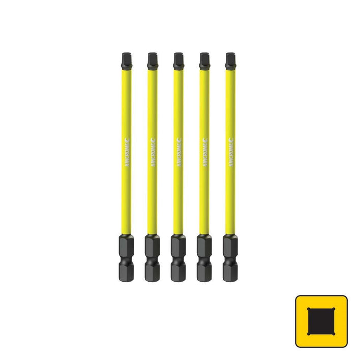 Kincrome Square #2 Impact Bit 100mm 5 Piece