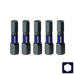 Kincrome Hex 5mm Impact Bit 25mm 5 Piece