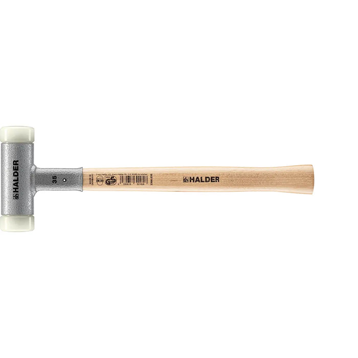 Halder Soft-Face Mallet Non-Rebound Hickory Handle Ø 35mm 560g