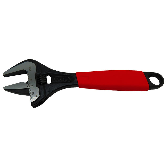 Bahco ERGO Wide Opening Jaw Adjustable Wrench with Rubber Handle & Phosphate Finish 8