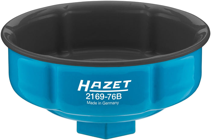 Hazet 1/2in Oil Filter Wrench 2169-76B Groove Profile 85mm