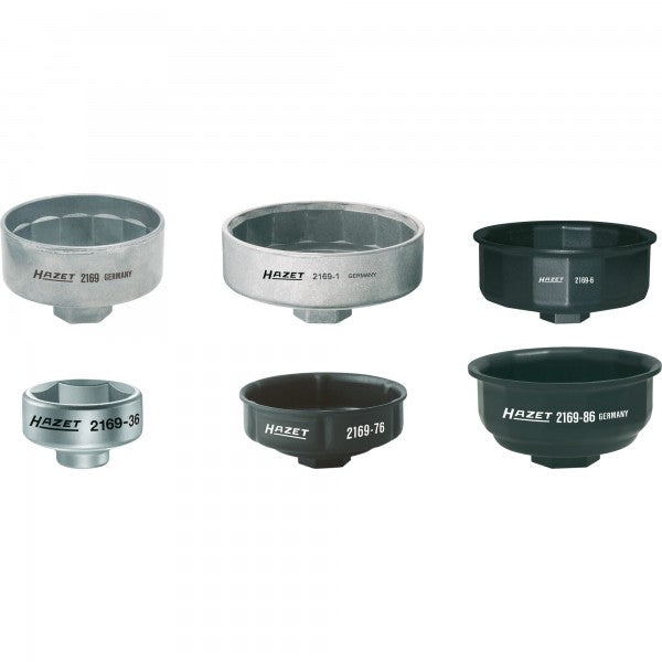Hazet 6 Pce Oil Filter Wrench Set 2169/6
