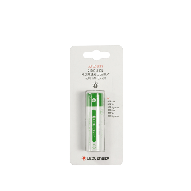 Ledlenser Accessory Rechargeable 21700 Li-ion Battery Suits H7R, P7R Core & P7R Work UV, Signature & Work Series