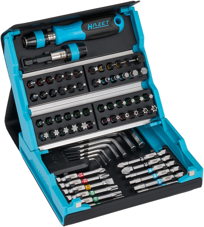 Hazet 69 Pce Smartcase Screwdriver Bit Set 1/4in Hex 2200SC-1 