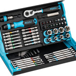 Hazet 59 Pce Smartcase Screwdriver Bit Set 1/4in Hex 2200SC-32 